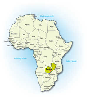 afrika mapa cz